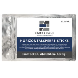 HORIZONTALSPERRE-STICKS - Getränkte Sperr-Sticks gegen kapillar aufsteigende Feuchtigkeit.