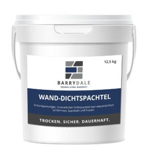 WAND-DICHTSPACHTEL -Einkomponentiger, mineralischer Dichtspachtel zum wasserdichten Schlämmen, Spachteln und Putzen.